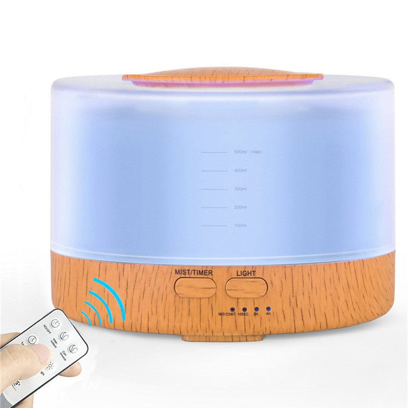 Large Capacity Remote Control Wood Grain Aroma Diffuser