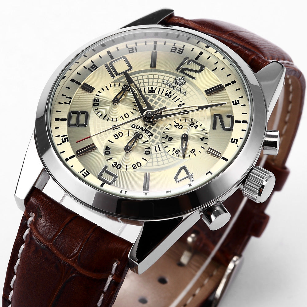Six-pin trend men's watch