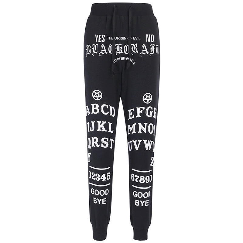 Tight black pantaloons