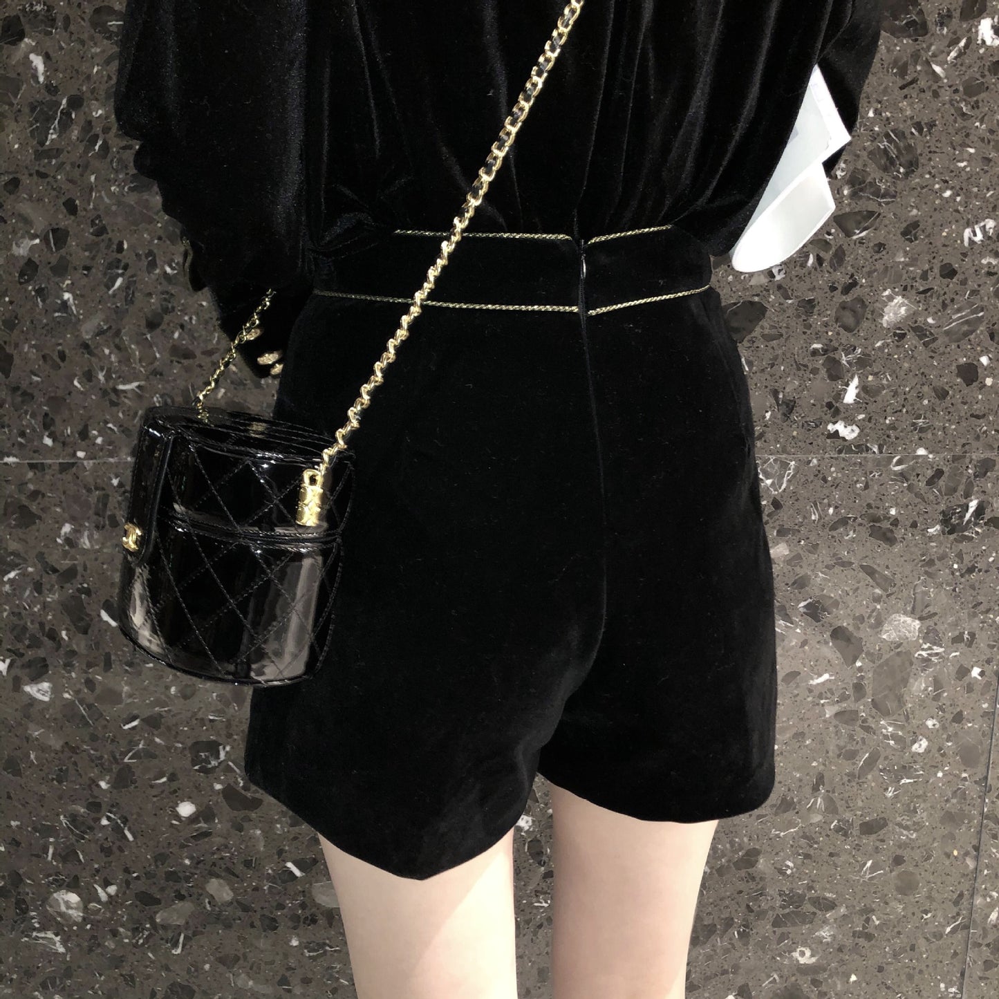 Velvet Shorts Light Mature Ladies Temperament Early Autumn And Winter