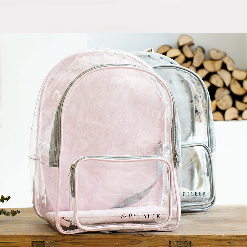 Fully transparent portable cat walking bag