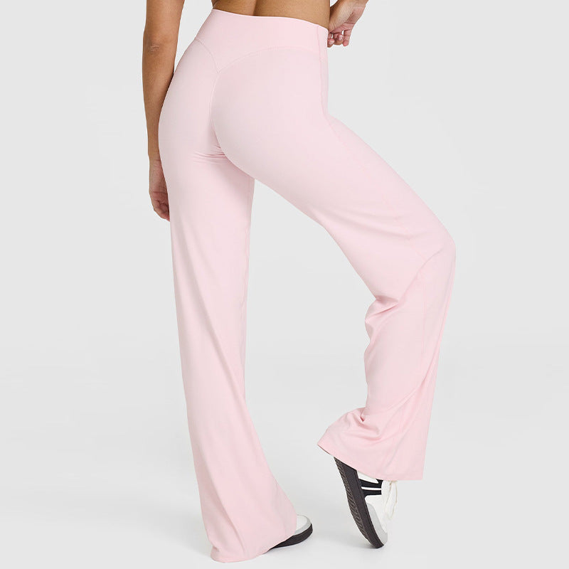 Yoga Pants Women's Thin High Waist Straight Pants