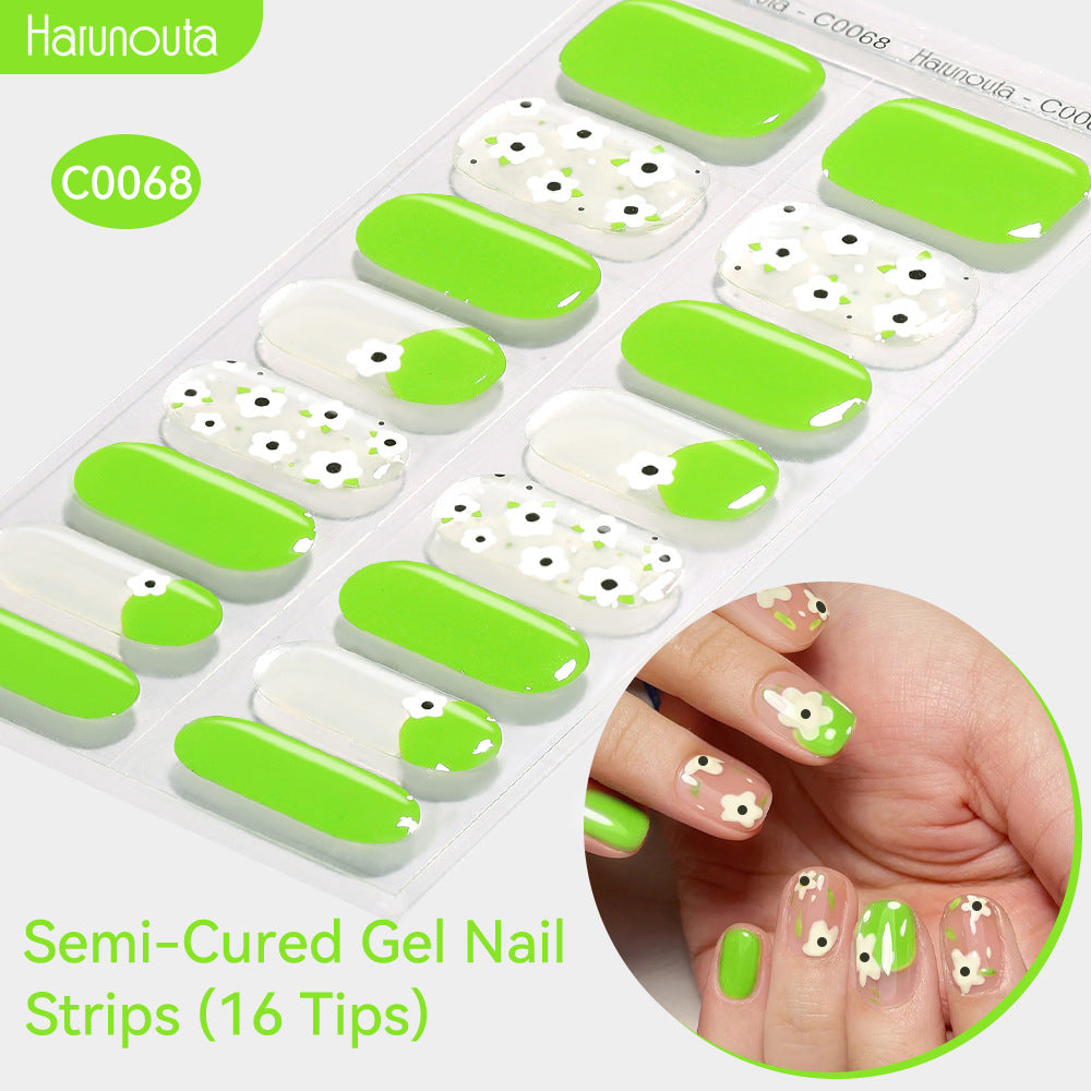 Nail Stickers UV Gel Nail Sticker Semi-curing