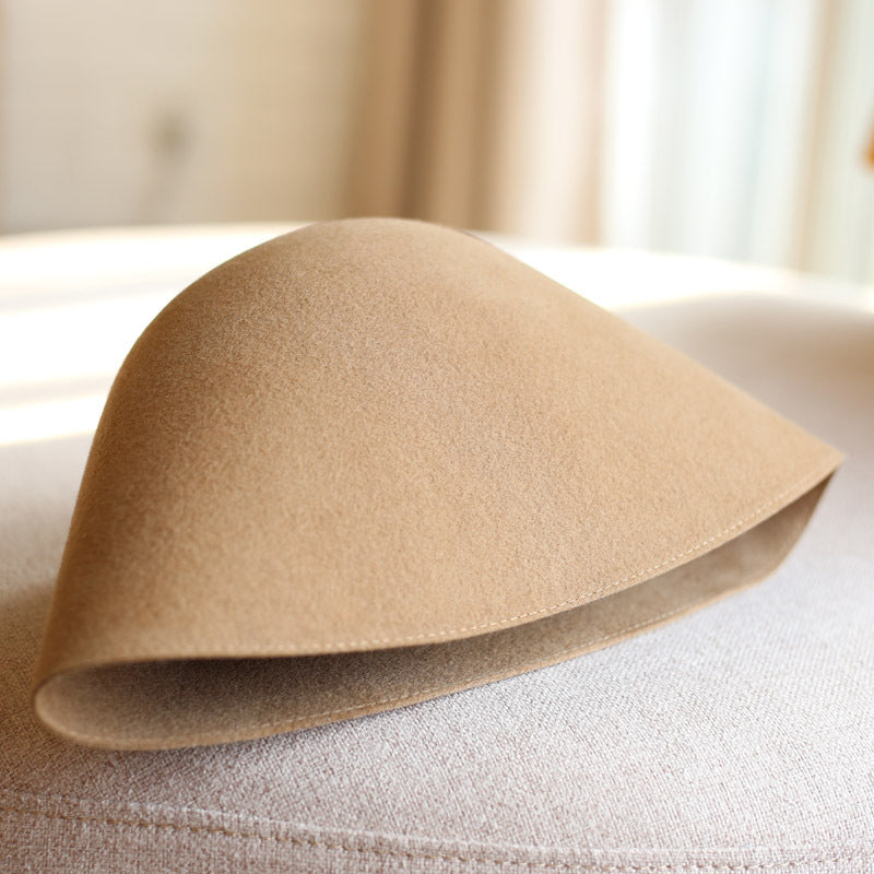 Women Retro Small Brim Face Covering Hat