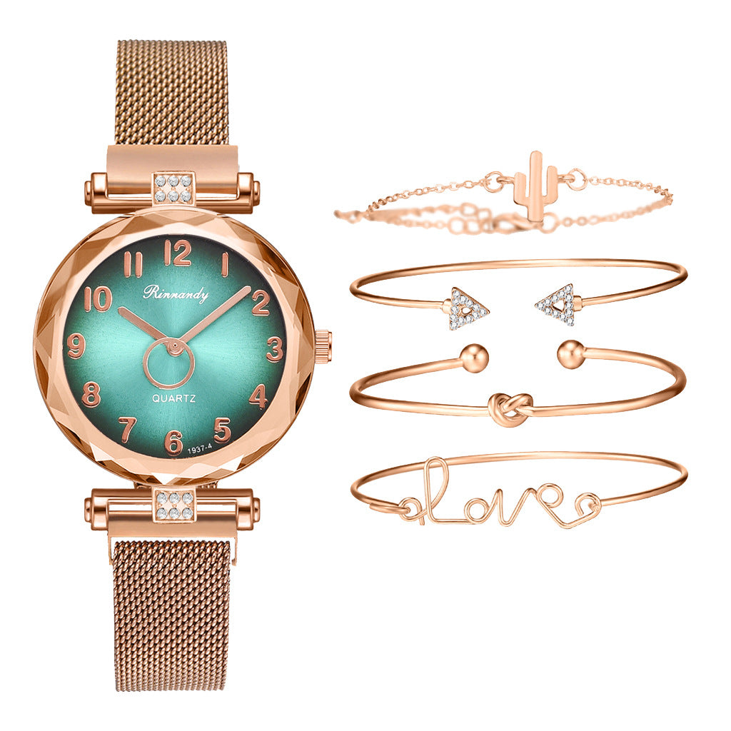 Five-piece alloy watch