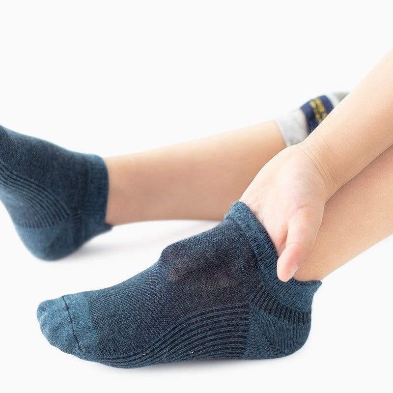 Thin Cotton Boys And Girls Shallow Mouth Children's Socks