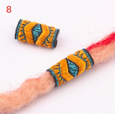 10 Pcs / Lot colorful mix fabric hair braid