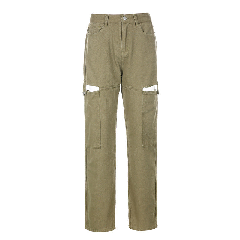 Temperament Korean loose and versatile straight-leg pants