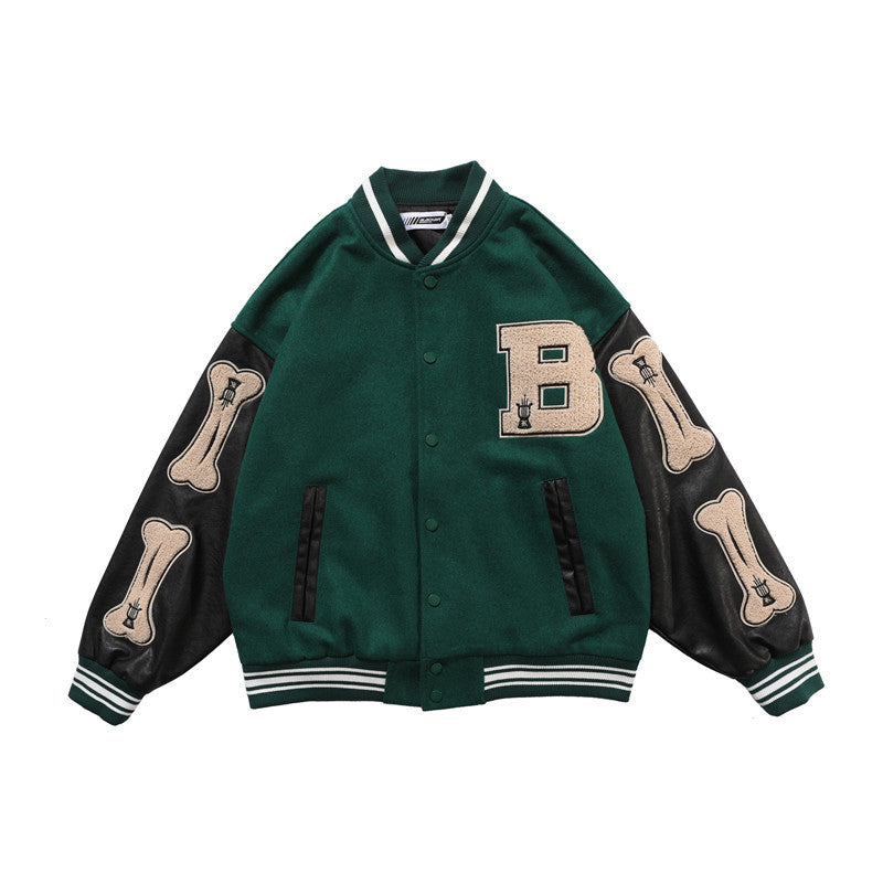 National tide letter embroidery baseball uniform