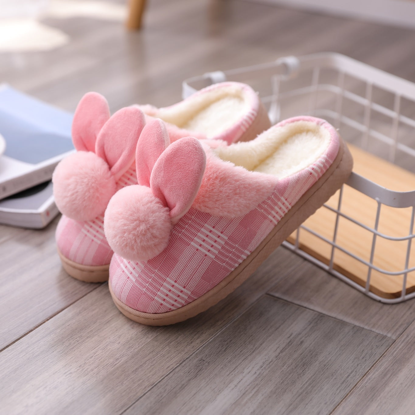 Women's cotton slippers boutique craft ball non-slip