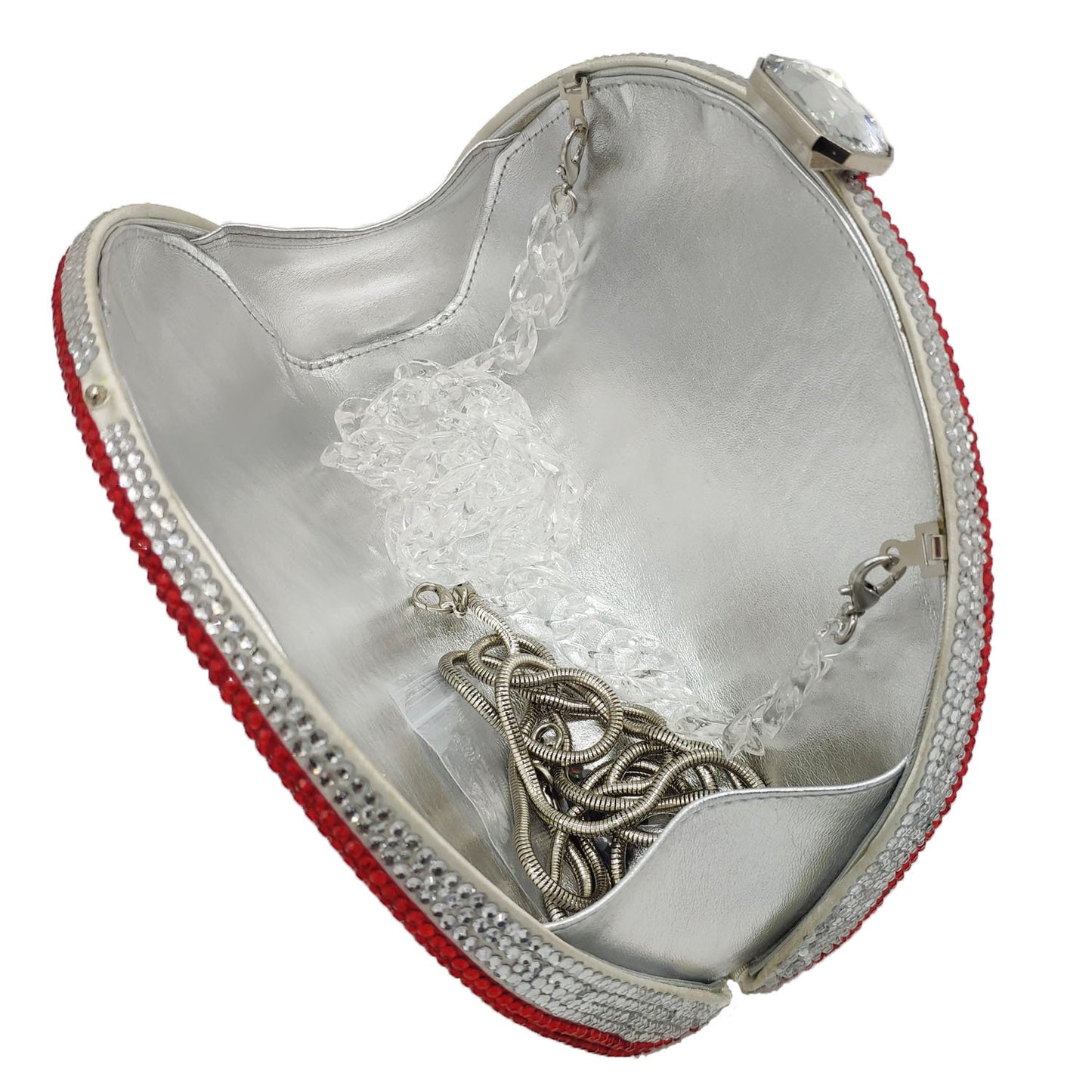 Clutch med regnbue-hot diamond taske