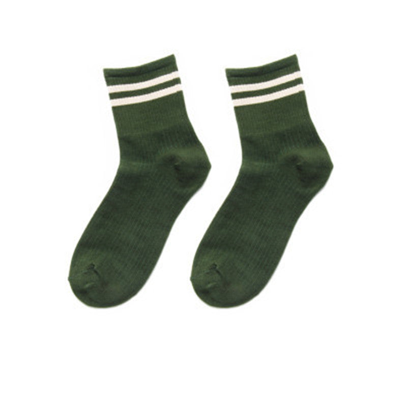 Student Socks All-Match Rainbow Breathable Stockings