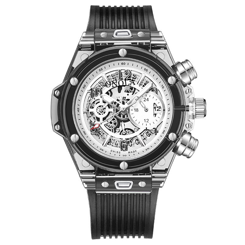 Plastic transparent watch