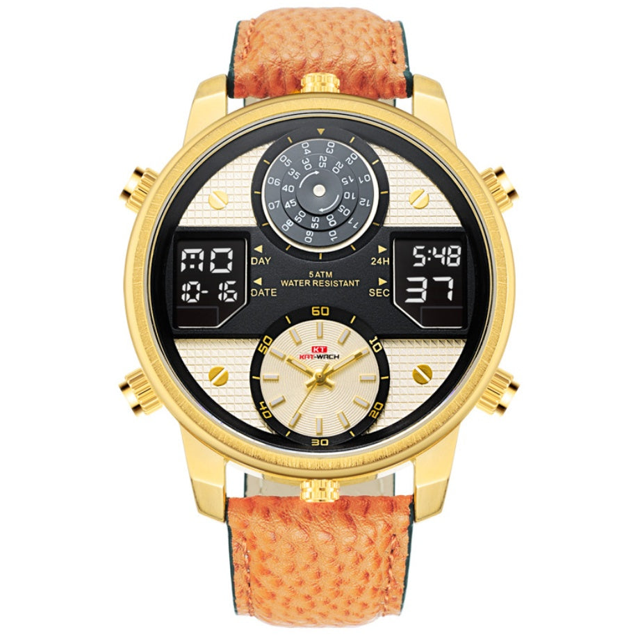 Double display electronic multifunctional quartz
