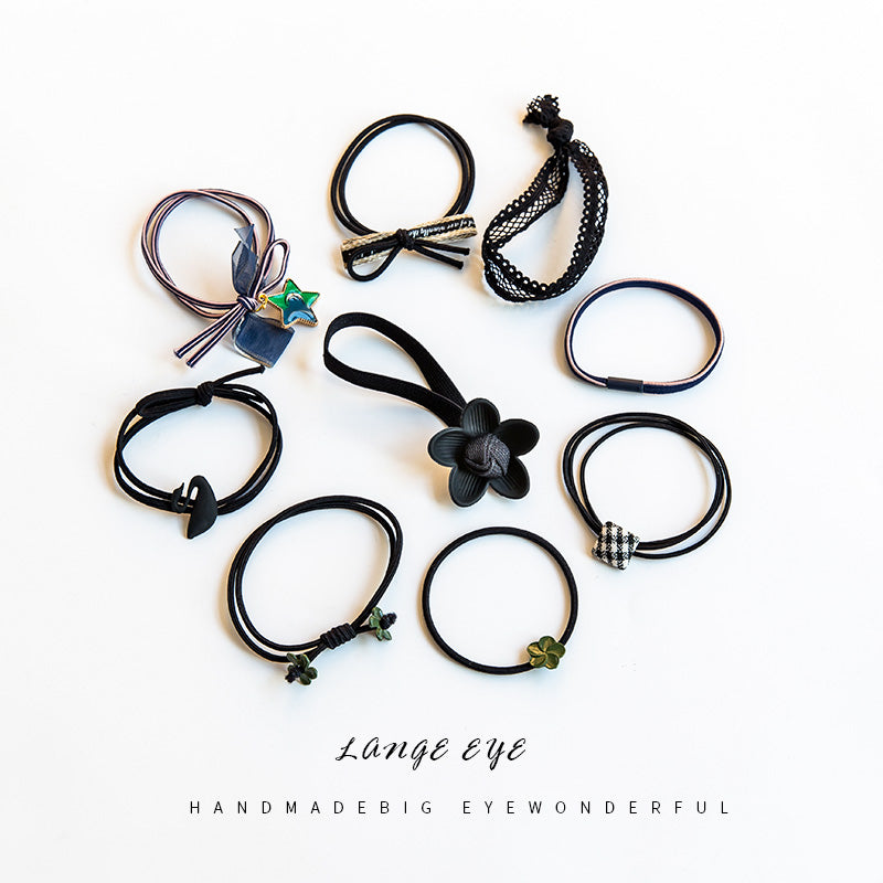 Simple hair rope Sen tie hair tie high elasticity hair band