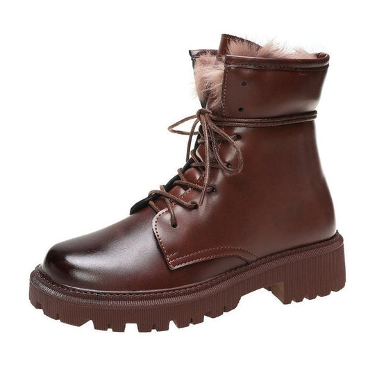New autumn and winter rabbit fur warm boots