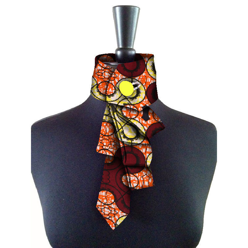African women's bow collar