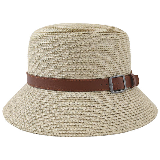 Korean Version Of The Straw Hat Sun Hat Women's Simple Sunscreen UV Beach