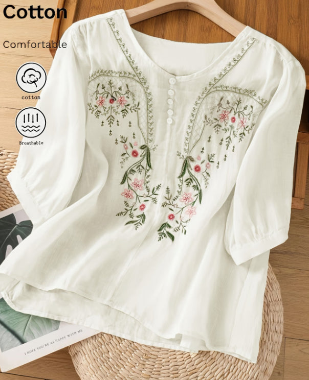 Summer Women'S T-Shirt In Apricot Yellow