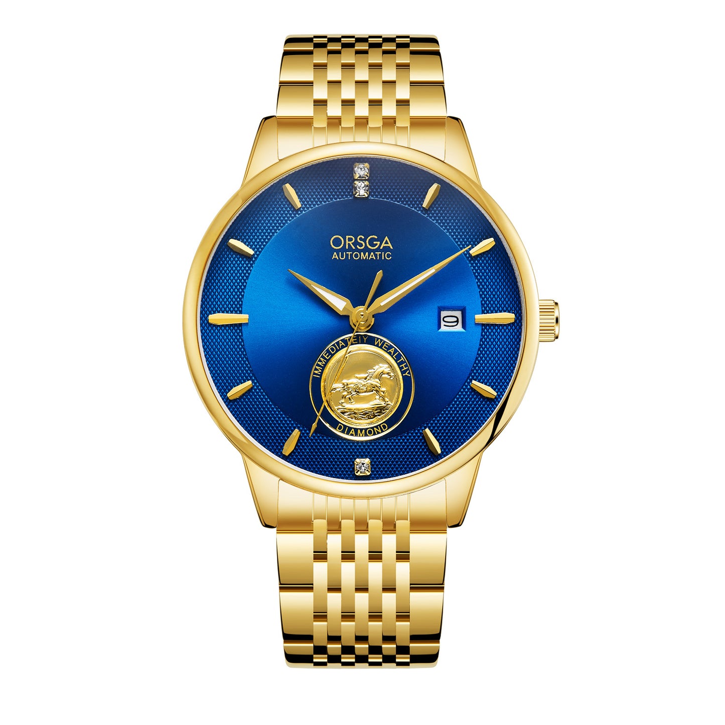 Waterproof Transparent Bottom Business Men's Mechanical Watch