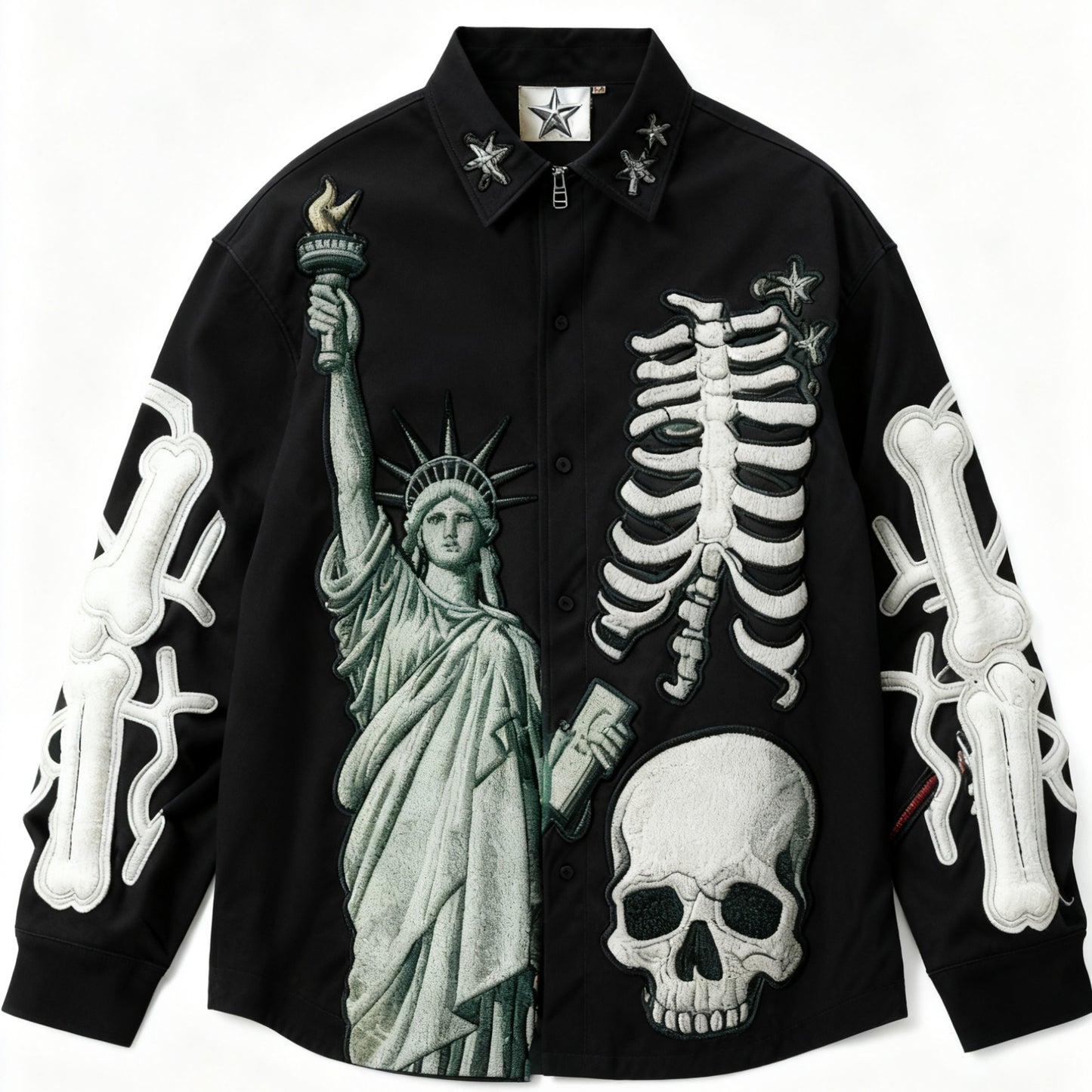 Fashion Casual Printed Polyester Shirt