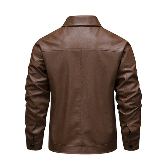 Mens Solid Color Casual Tailored Lapel Jacket