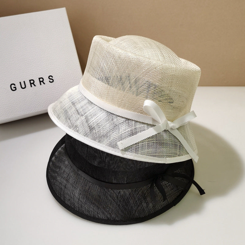 Summer Cambric Stiff Bucket Hat Women