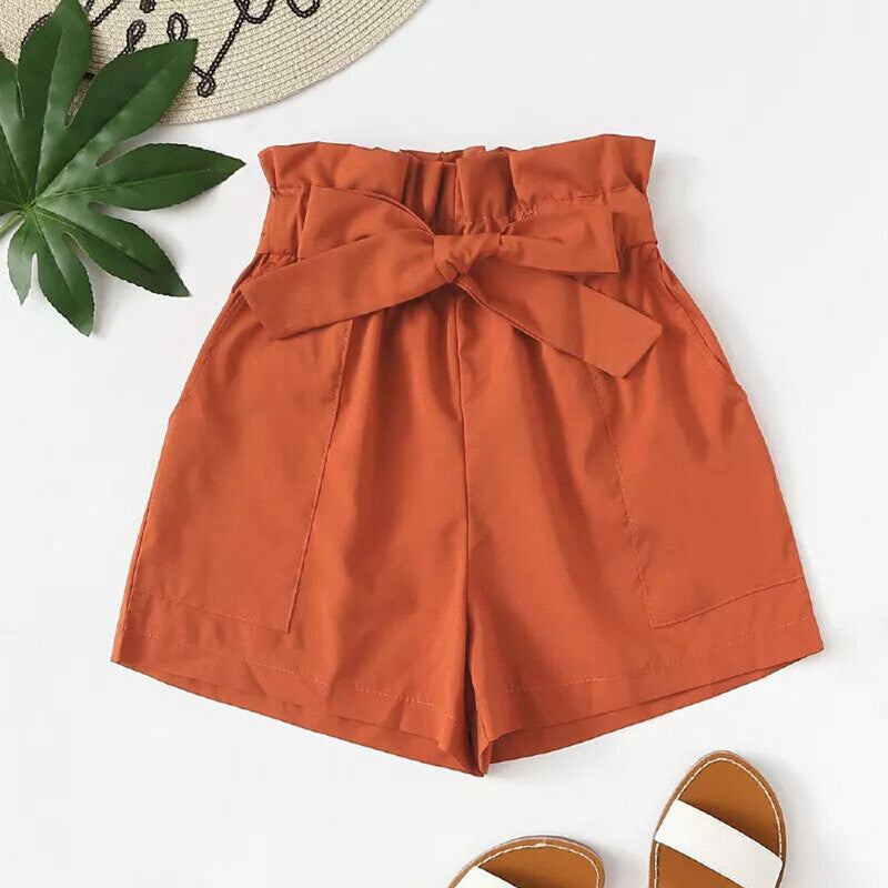 Loose mid-waist women's shorts