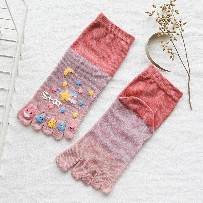 Hosiery Lady Mid-tube Autumn And Winter Thick Cotton Socks