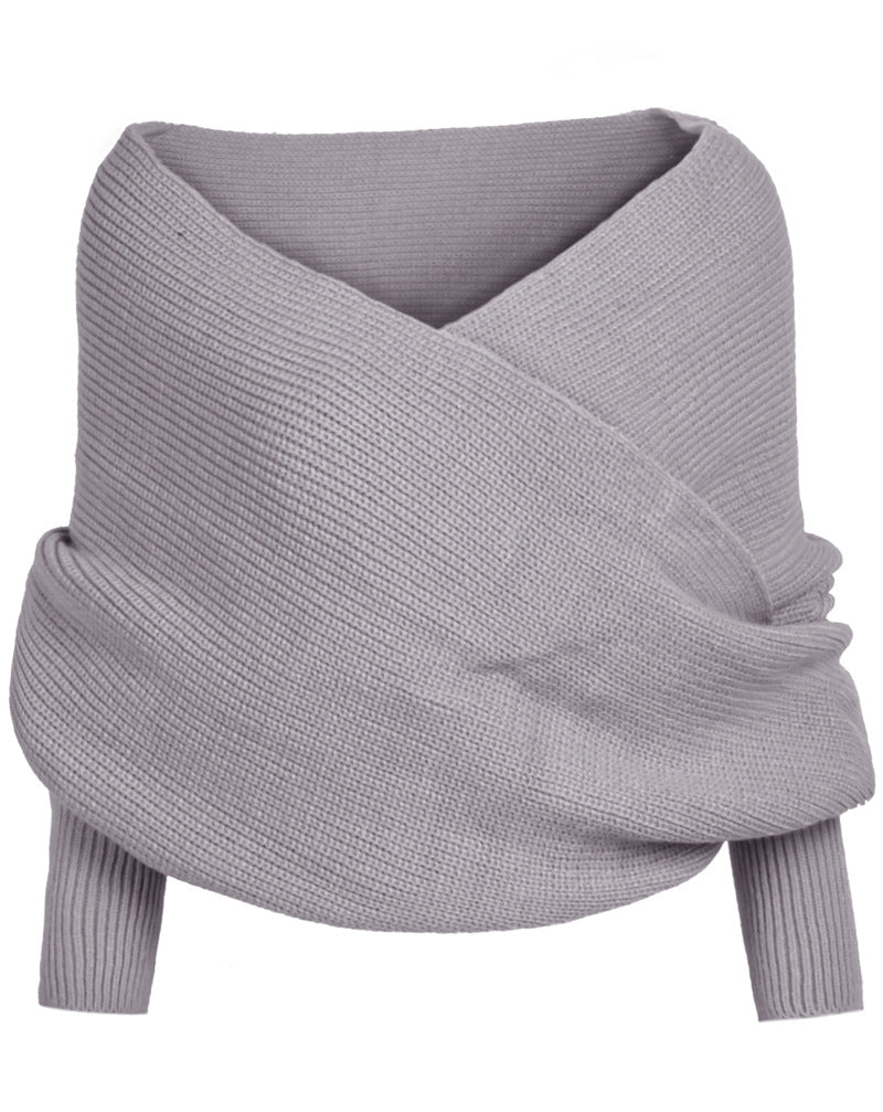 Winter Knitted Fashion Cardigan Nylon Shawl