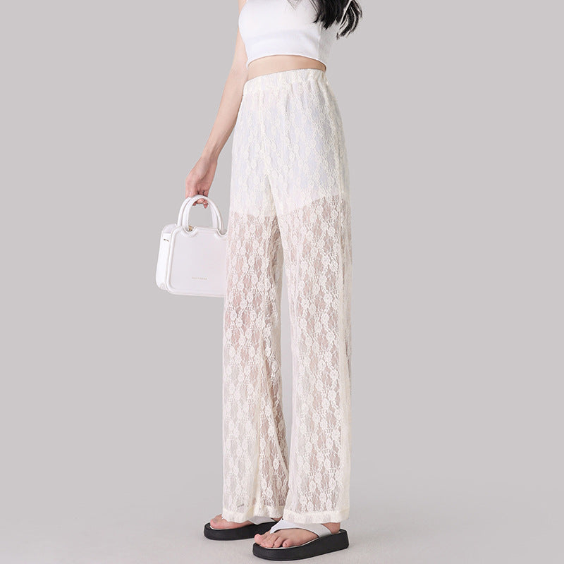 Ice Silk Leisure Narrow Wide-leg Pants