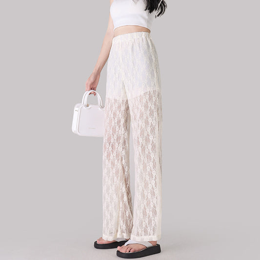 Ice Silk Leisure Narrow Wide-leg Pants