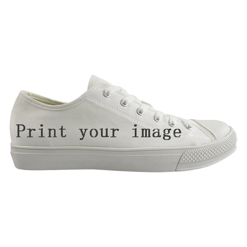 Printed custom high-top canvas shoes