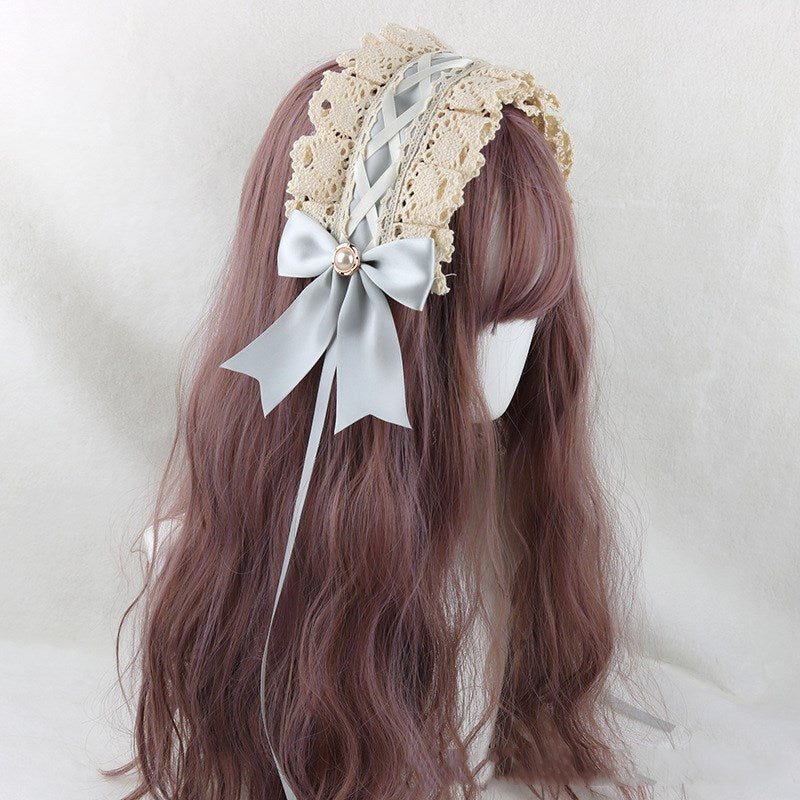 Japanese soft girl Lolita lace headdress