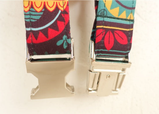 Colored pattern traction rope