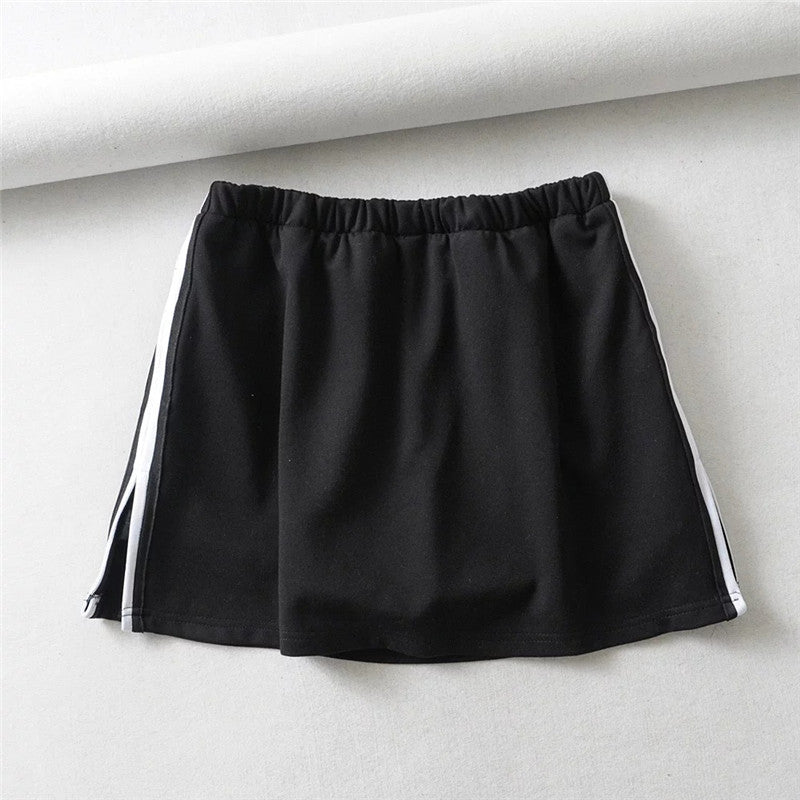 Fitness sports shorts women's split casual skirt pants