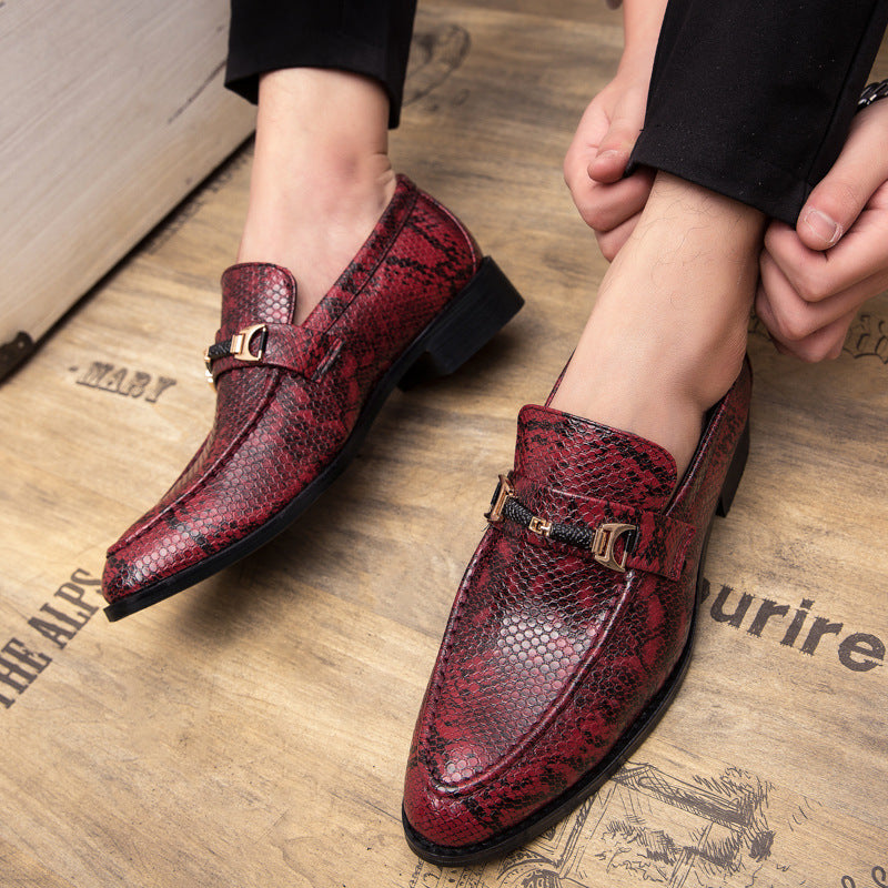 British snakeskin pattern small leather male