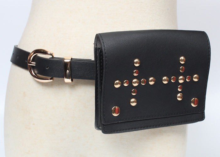 Korean Style Studded Fashion Women's Belt Bag
