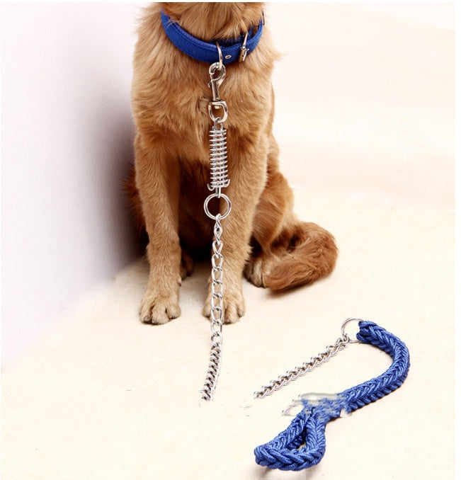 Hand-woven pet leash