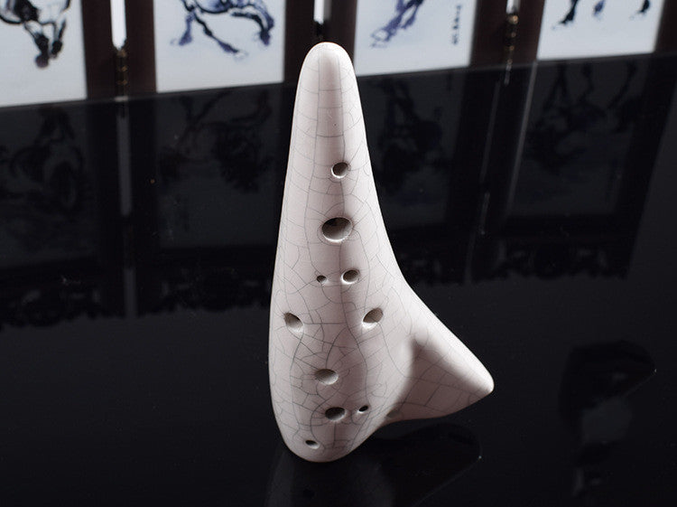 Submarine small Ocarina 12 hole treble C adjustable porcelain flute