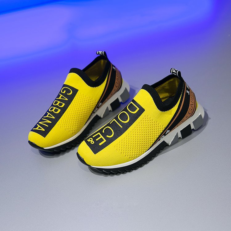 Fly-vævede, åndbare sneakers med rund tå