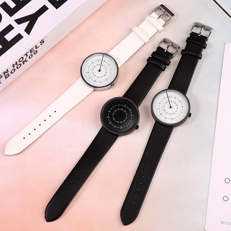 Punk-stil simpelt bælte quartz-ur