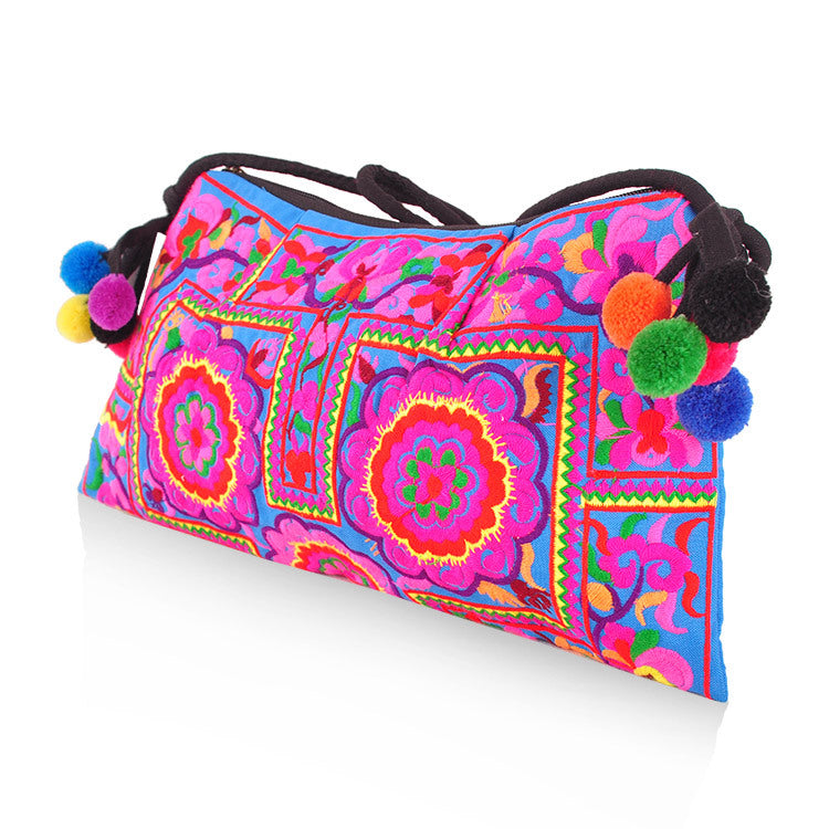 Ethnic style embroidered bag