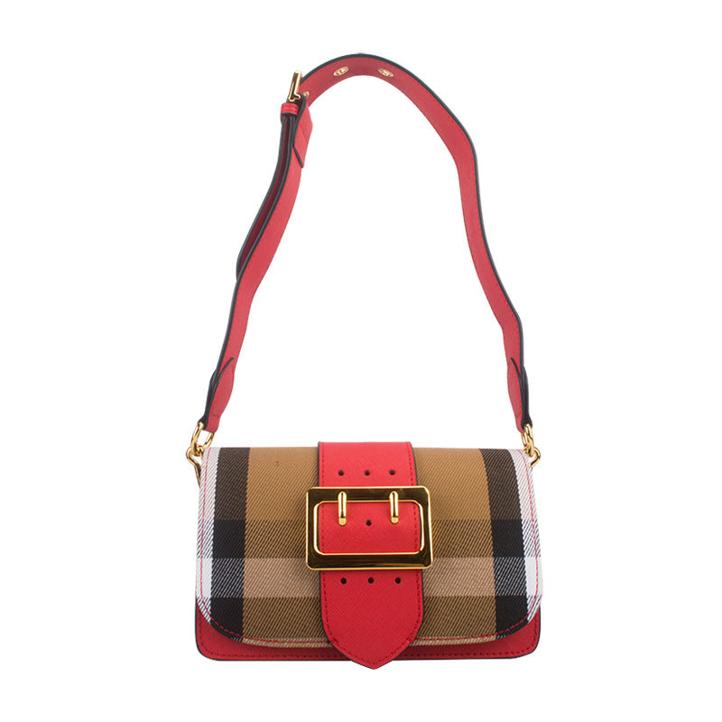 Plaid, crossbody, shoulder bag