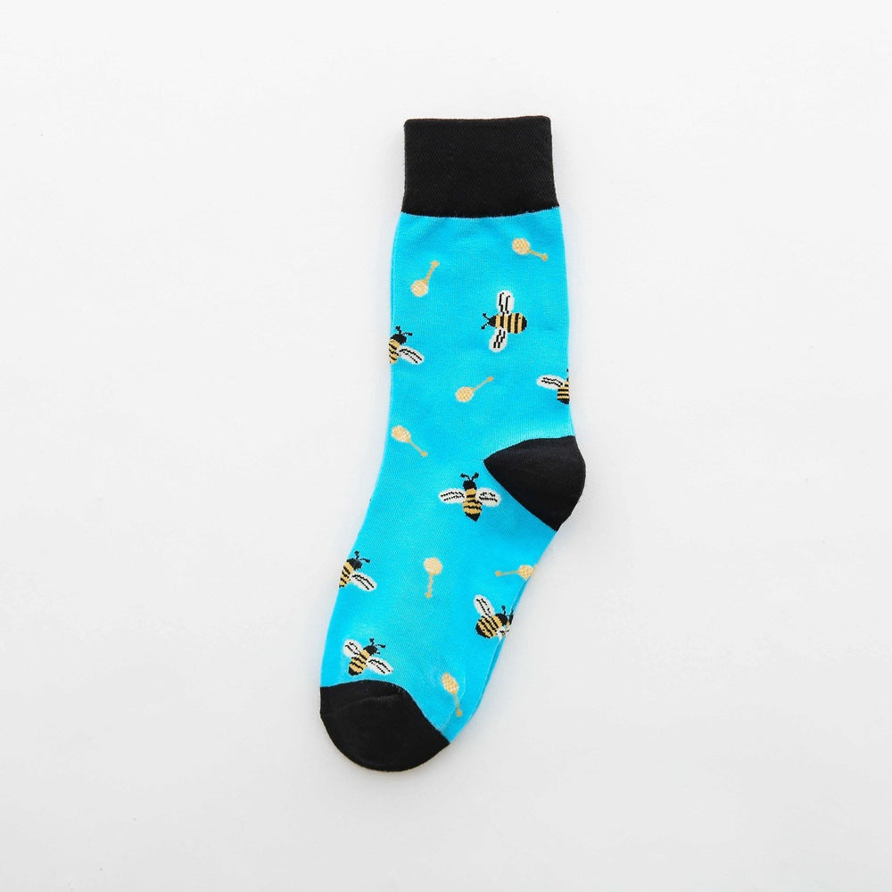 Fruit tube women's socks Jacquard cartoon Japanese women's socks