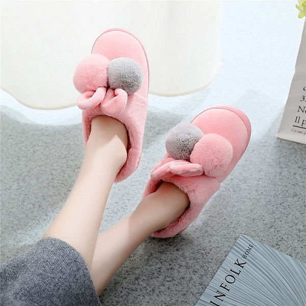 Warm And Velvet Couple Women's Winter Non-Slip Plush Shoes