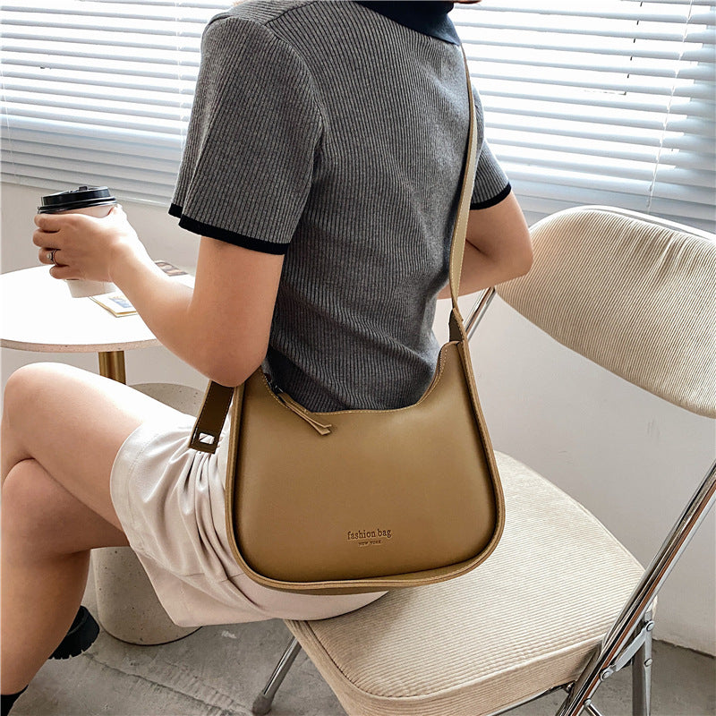Small Designer Women's Black Bag Simple Retro Crossbody
