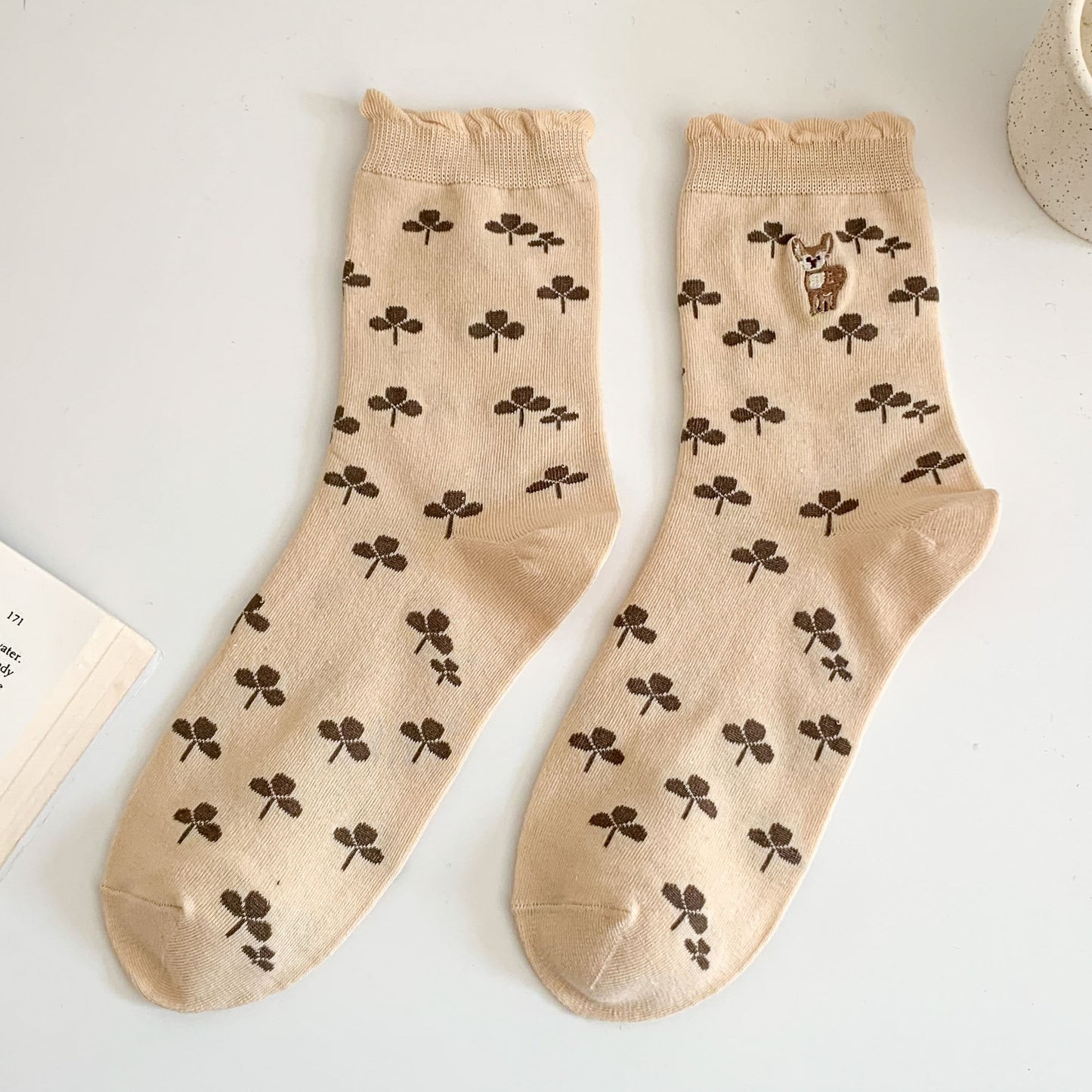 Cute Lace Rhombus Preppy Stockings