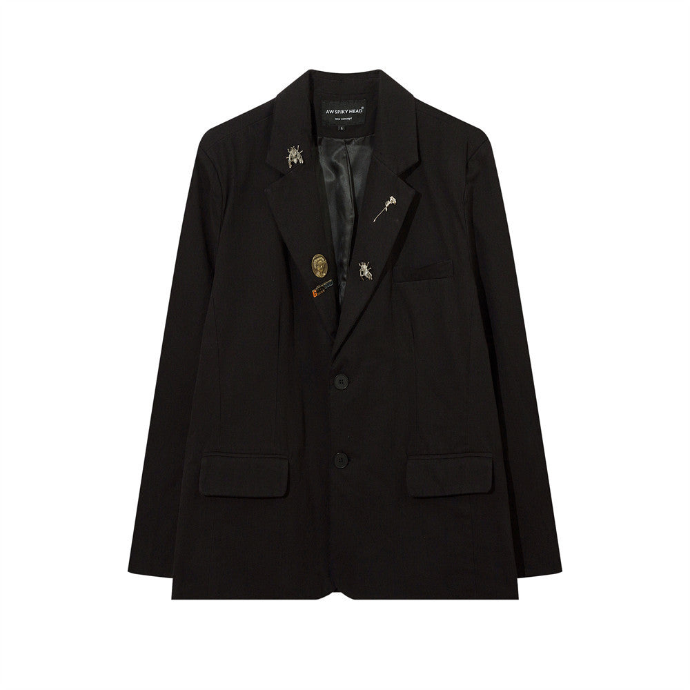 Casual Suit Jacket Men's Trendy Loose Lapels Suit