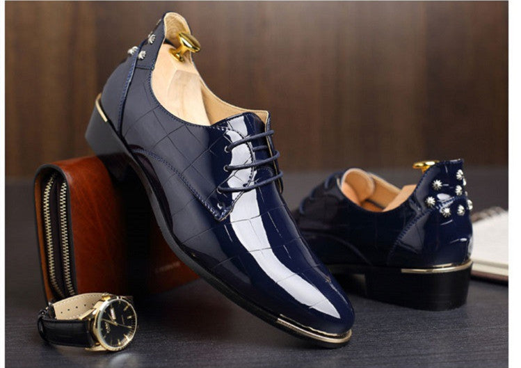 Bright Leather British Business Shoes